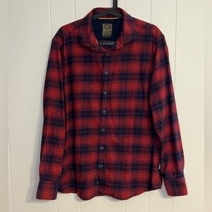 Bugatti "Since Nineteen Seventy Eight" plaid flannel shirt Size XL